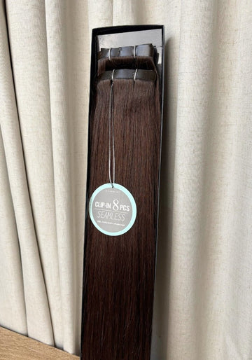 100% Remy Human Hair Seamless Clip-In Extensions 22inches- 130g