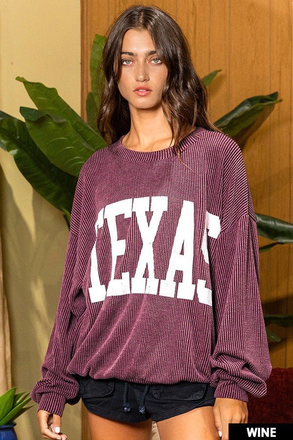 The Texas Graphic Sweatshirt (MULTIPLE COLORS)