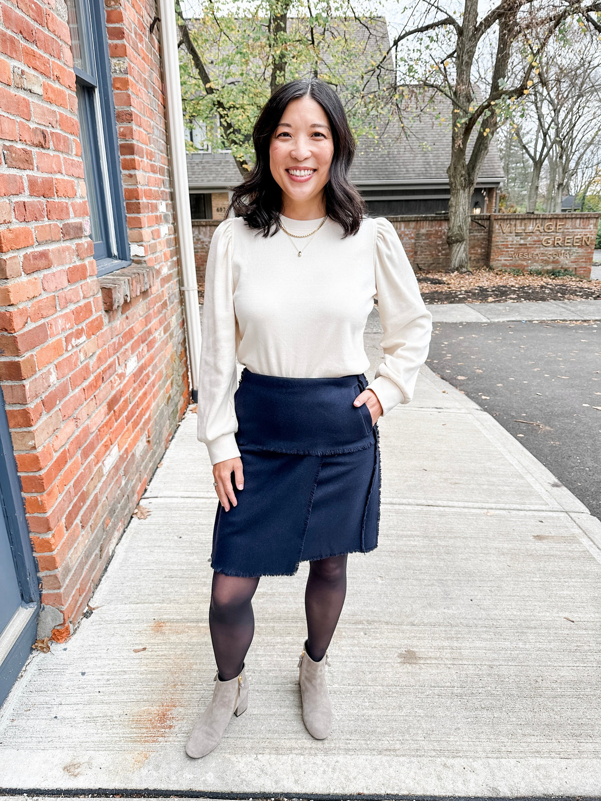 Wool Mini Skirt