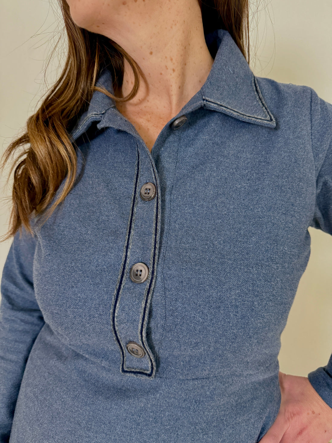 Fit & Flare Flannel Shirt Dress