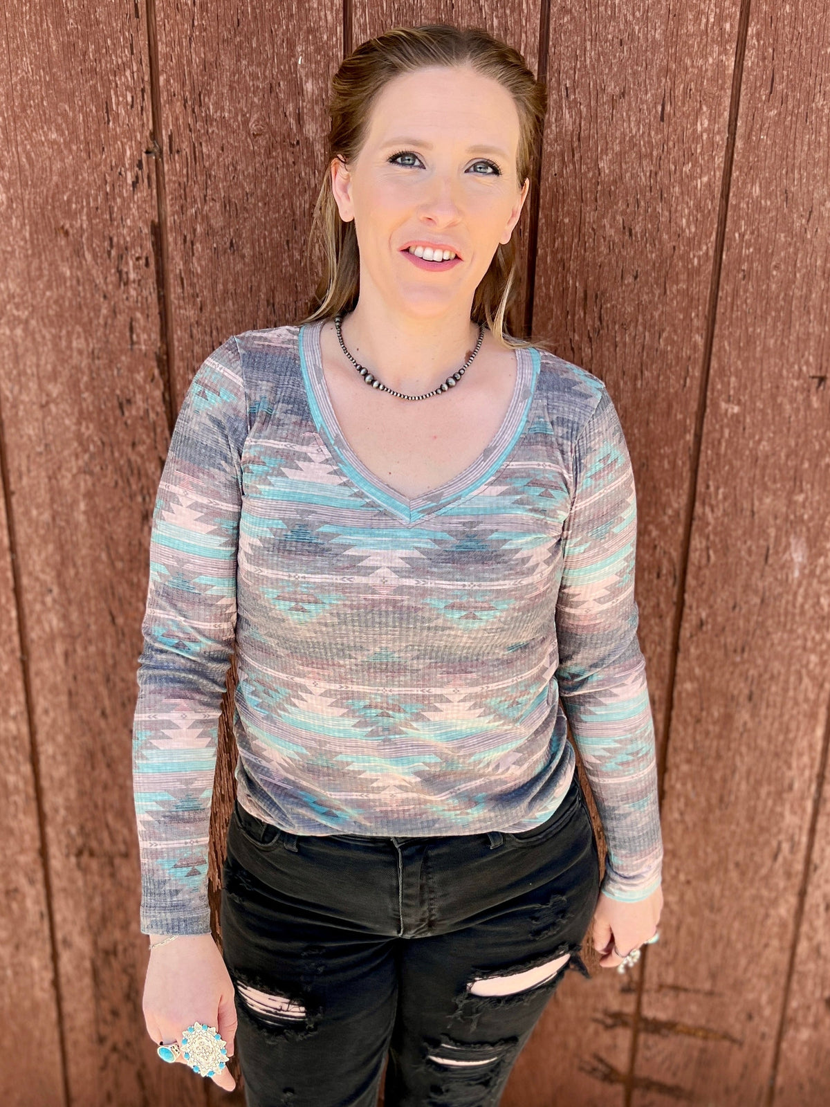 Burned Out Aztec Top*