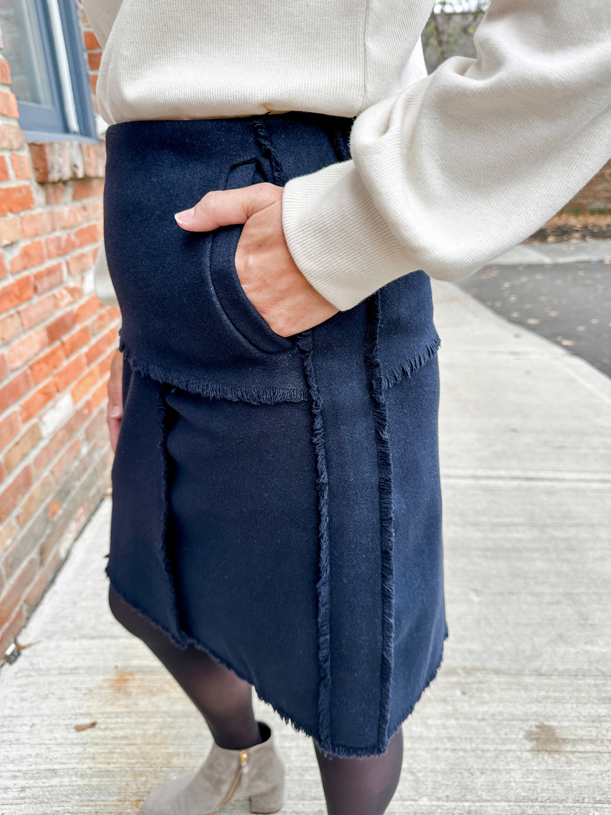 Wool Mini Skirt