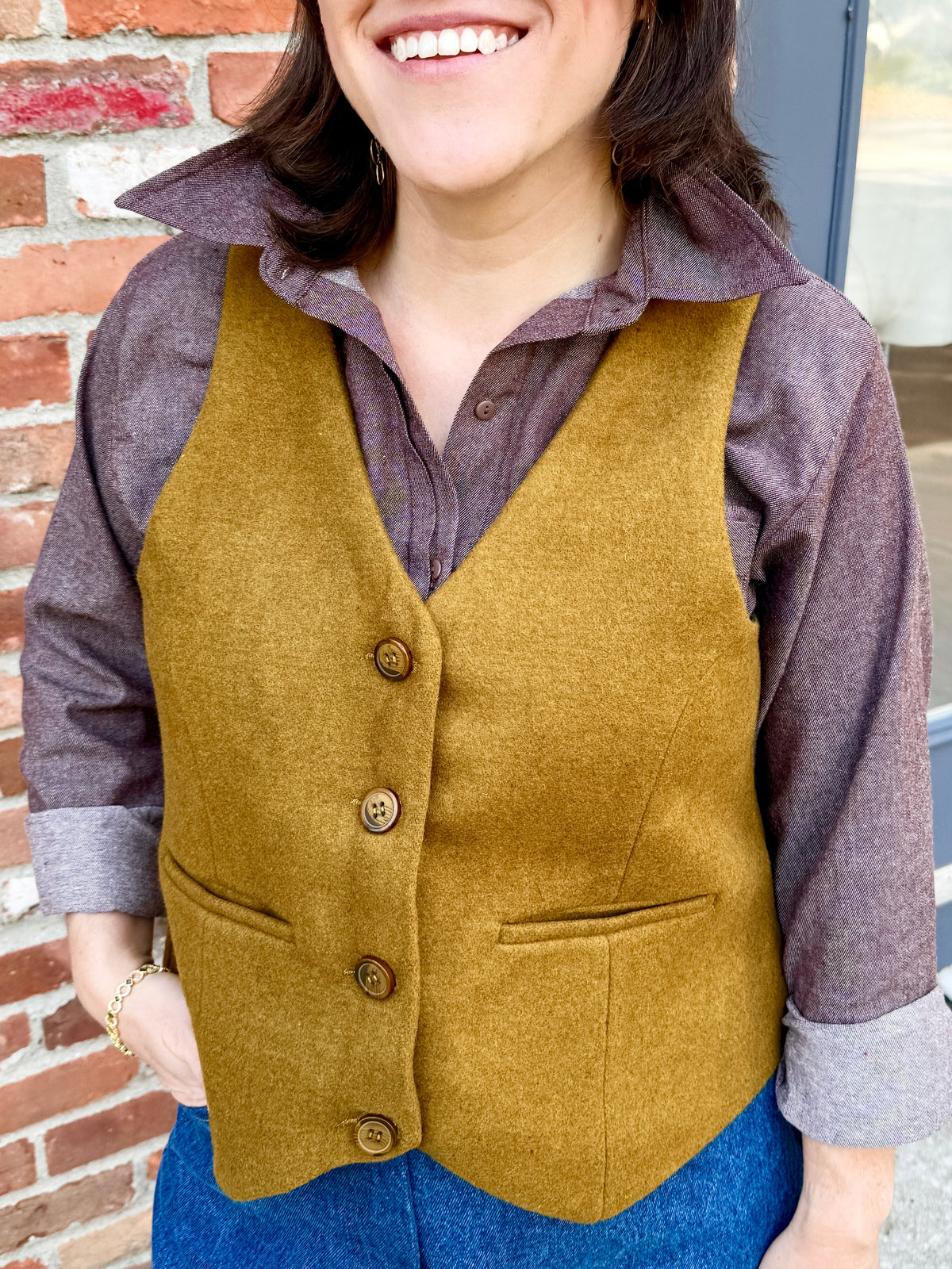 Button-Front Vest