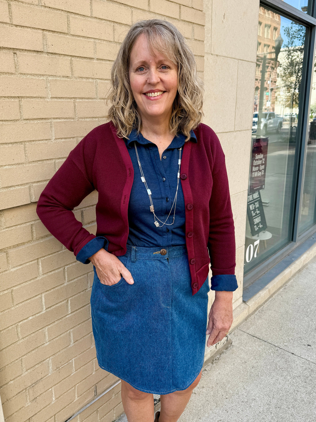 Denim Mini Skirt