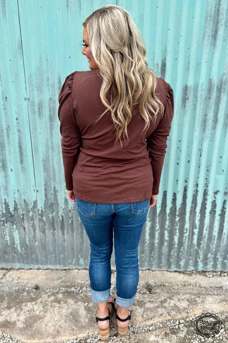 Something Classy Brown Top