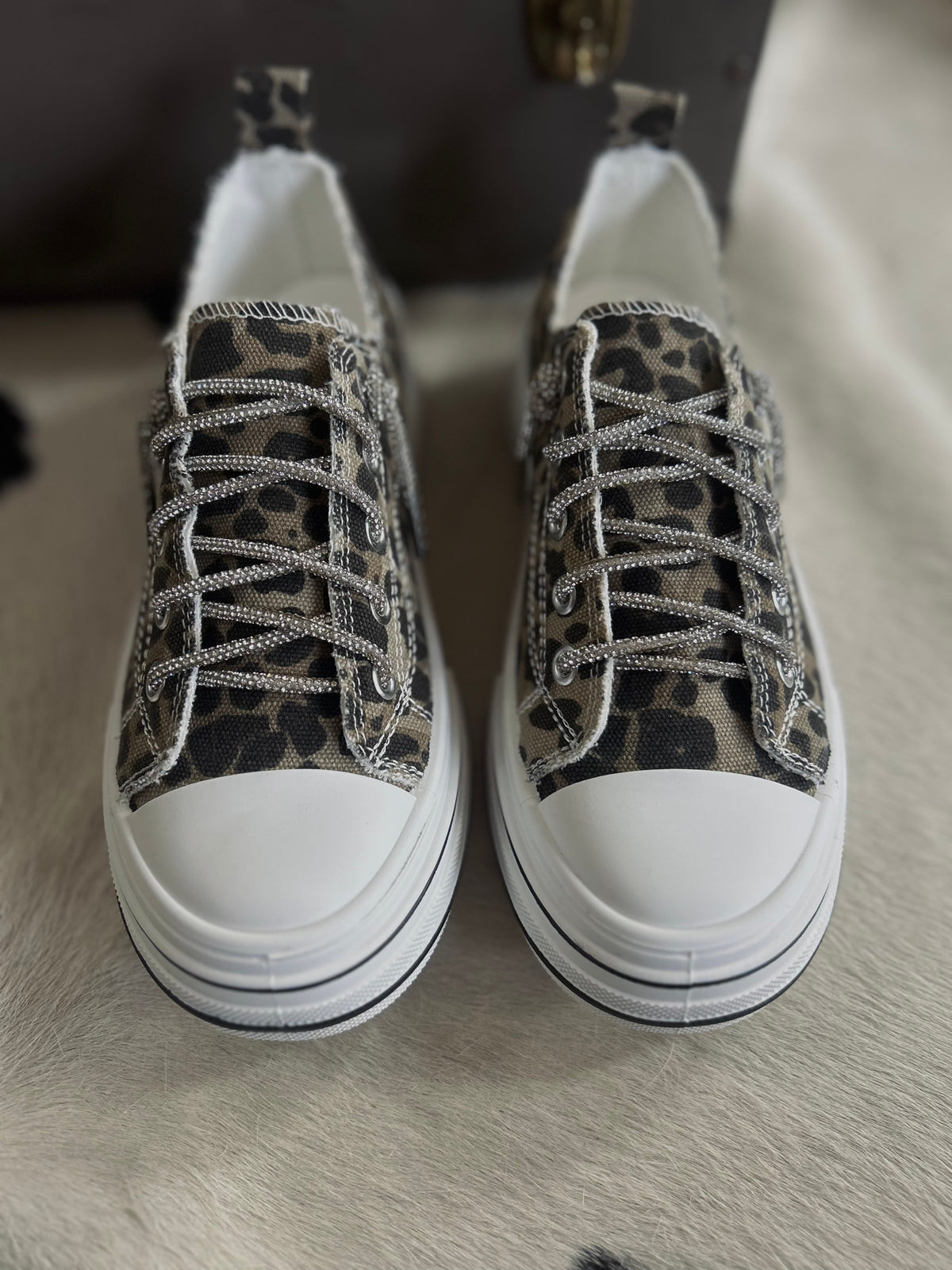 Can I Get An Aman Tan Leopard Sneakers