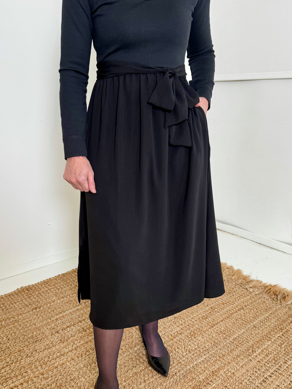 Stella Mixed Media Dress