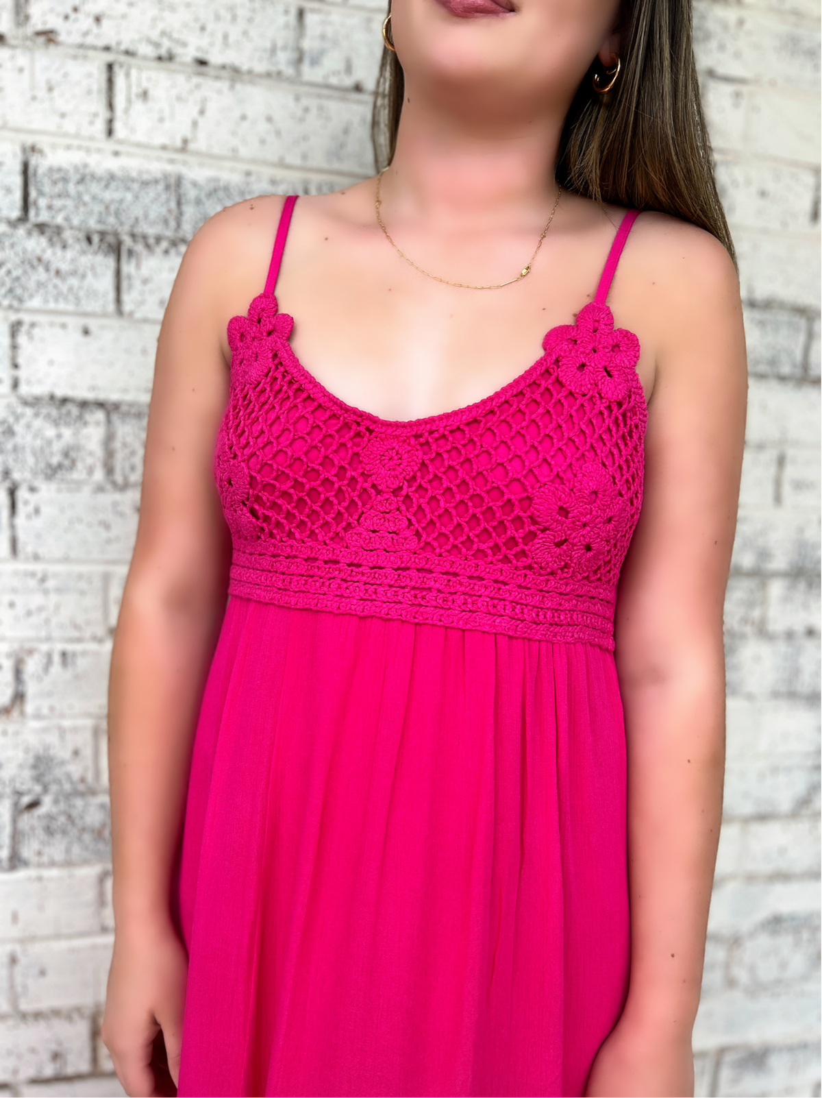 Don't Fuchsia Around With Me Maxi Dress*