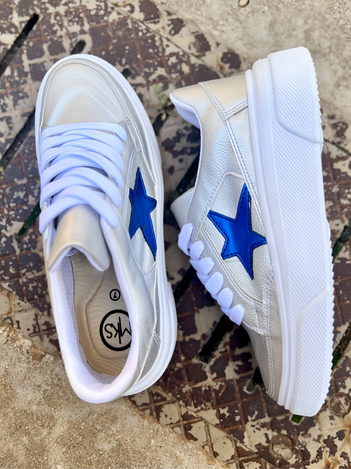 Silver Make Ya Holla' Sneakers*