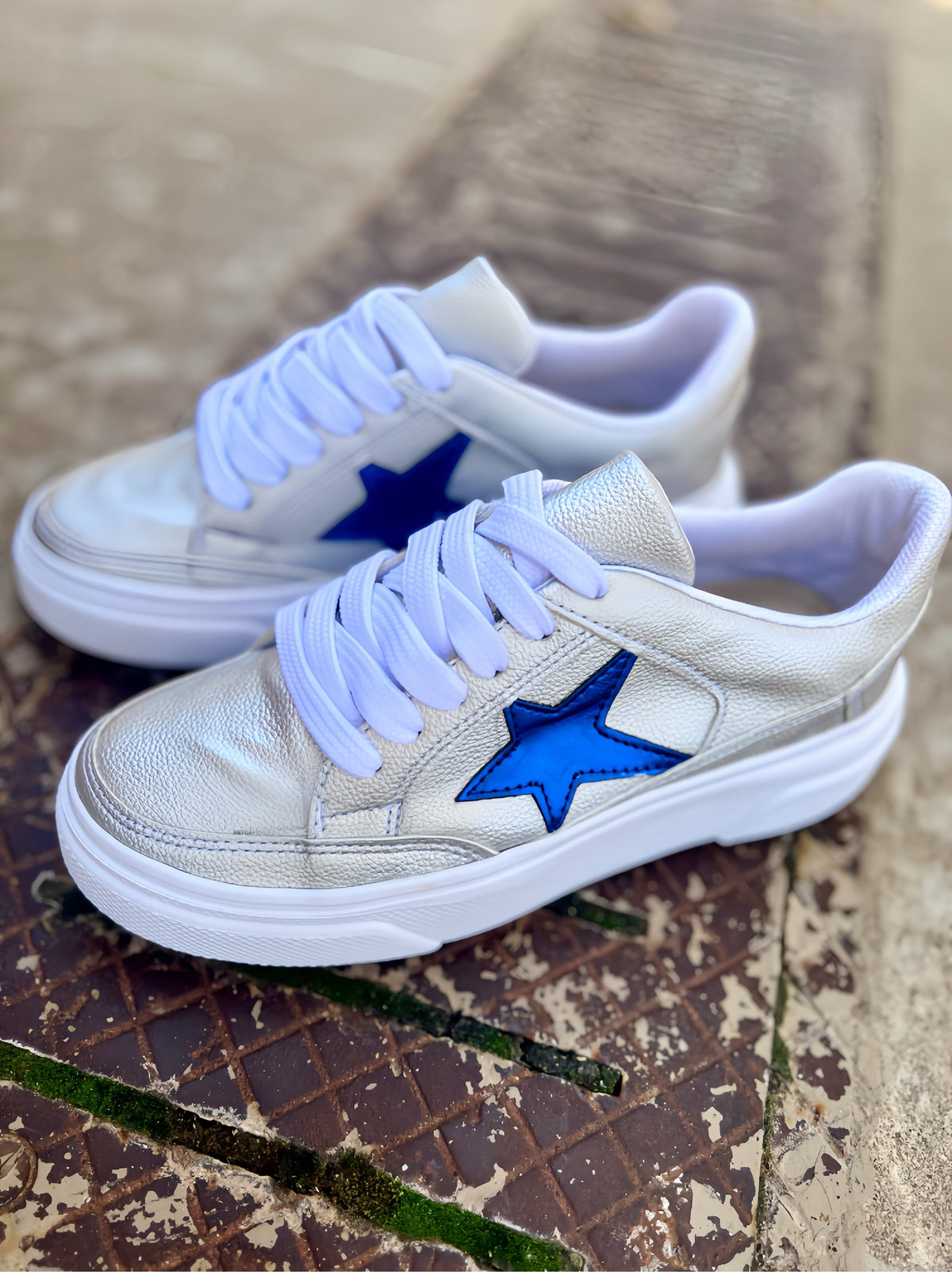 Silver Make Ya Holla' Sneakers*
