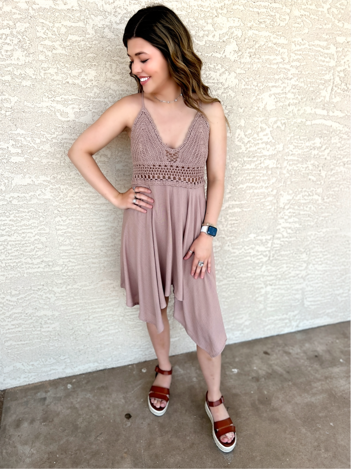 Long After Tonight Taupe Dress*
