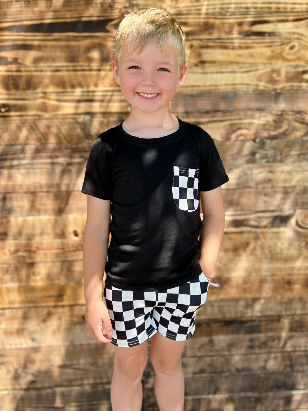 KIDS Checkered 2 piece set*