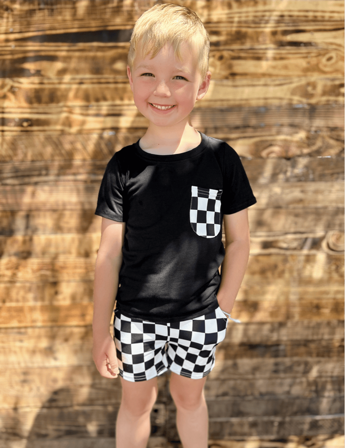 KIDS Checkered 2 piece set*