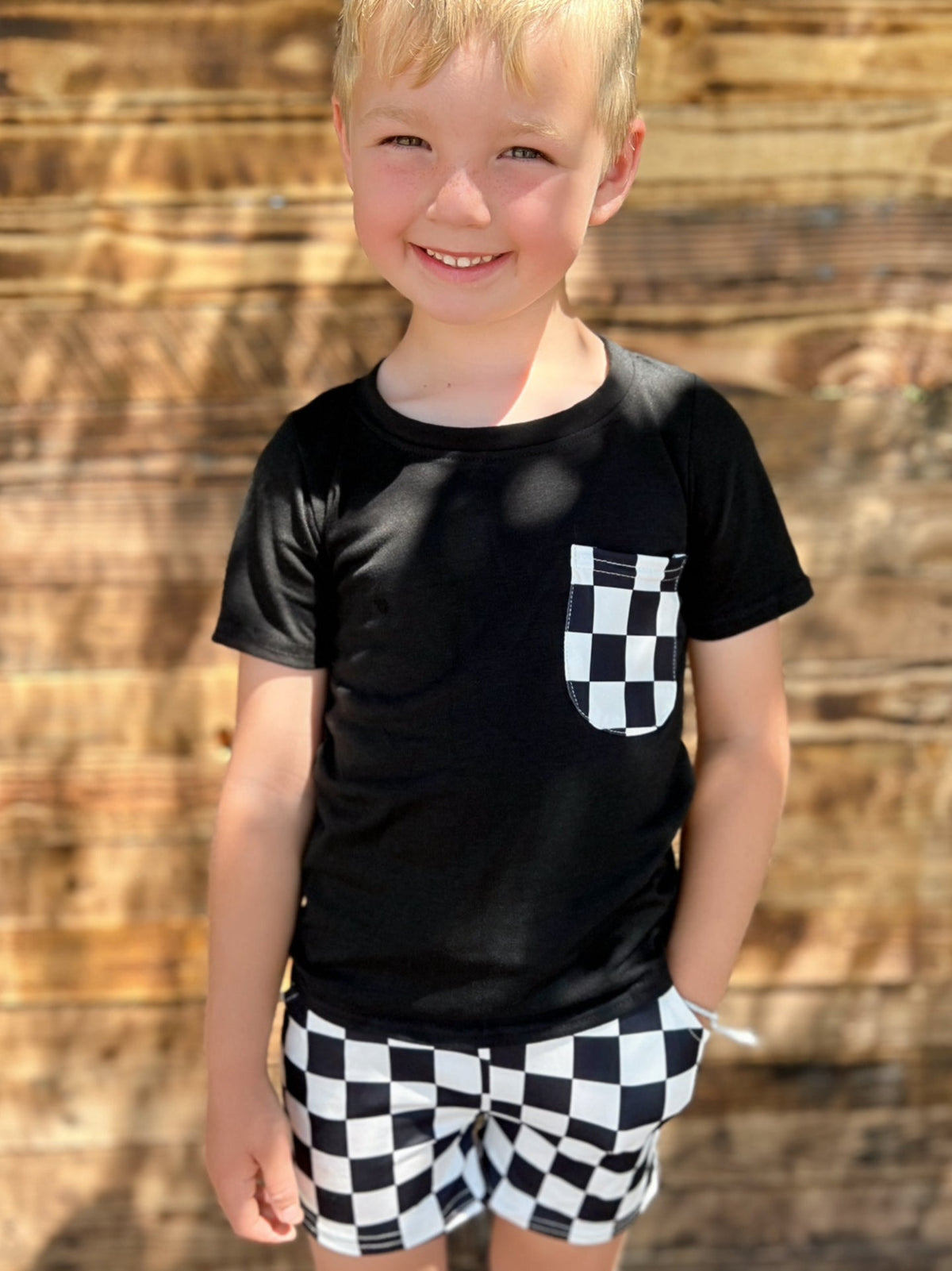 KIDS Checkered 2 piece set*