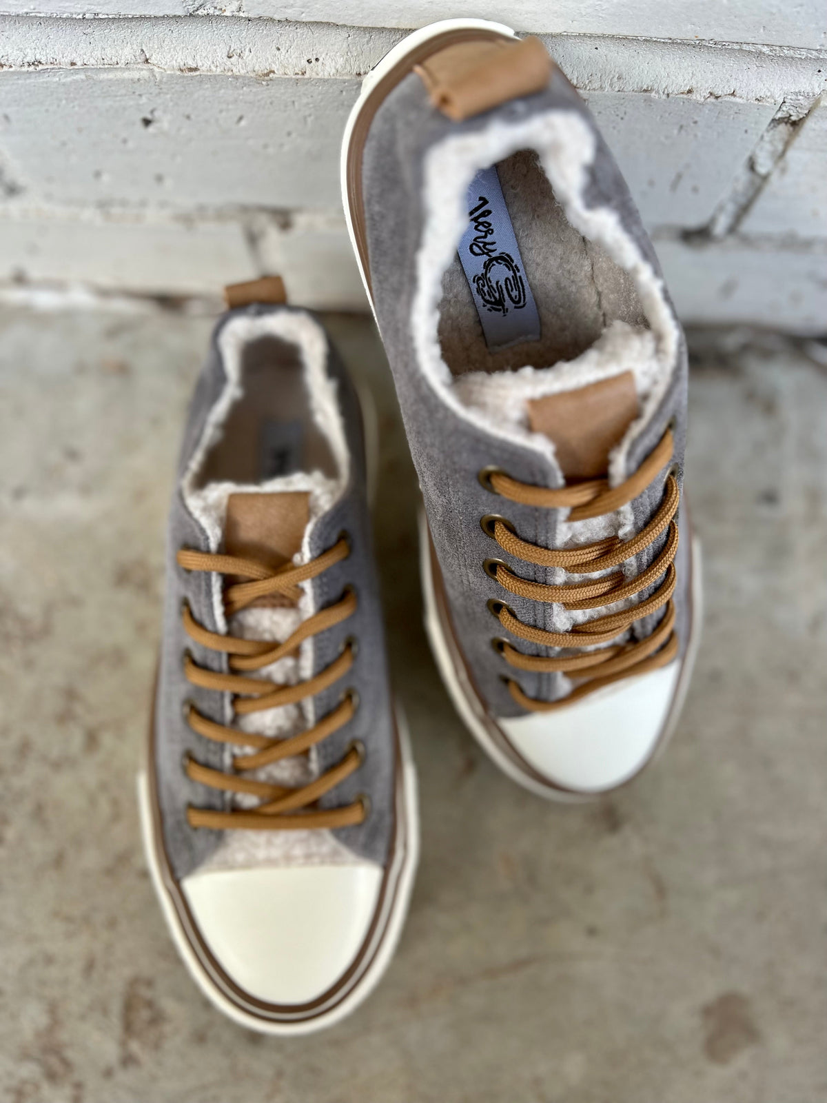 Grey Suede Cozy Sneakers*