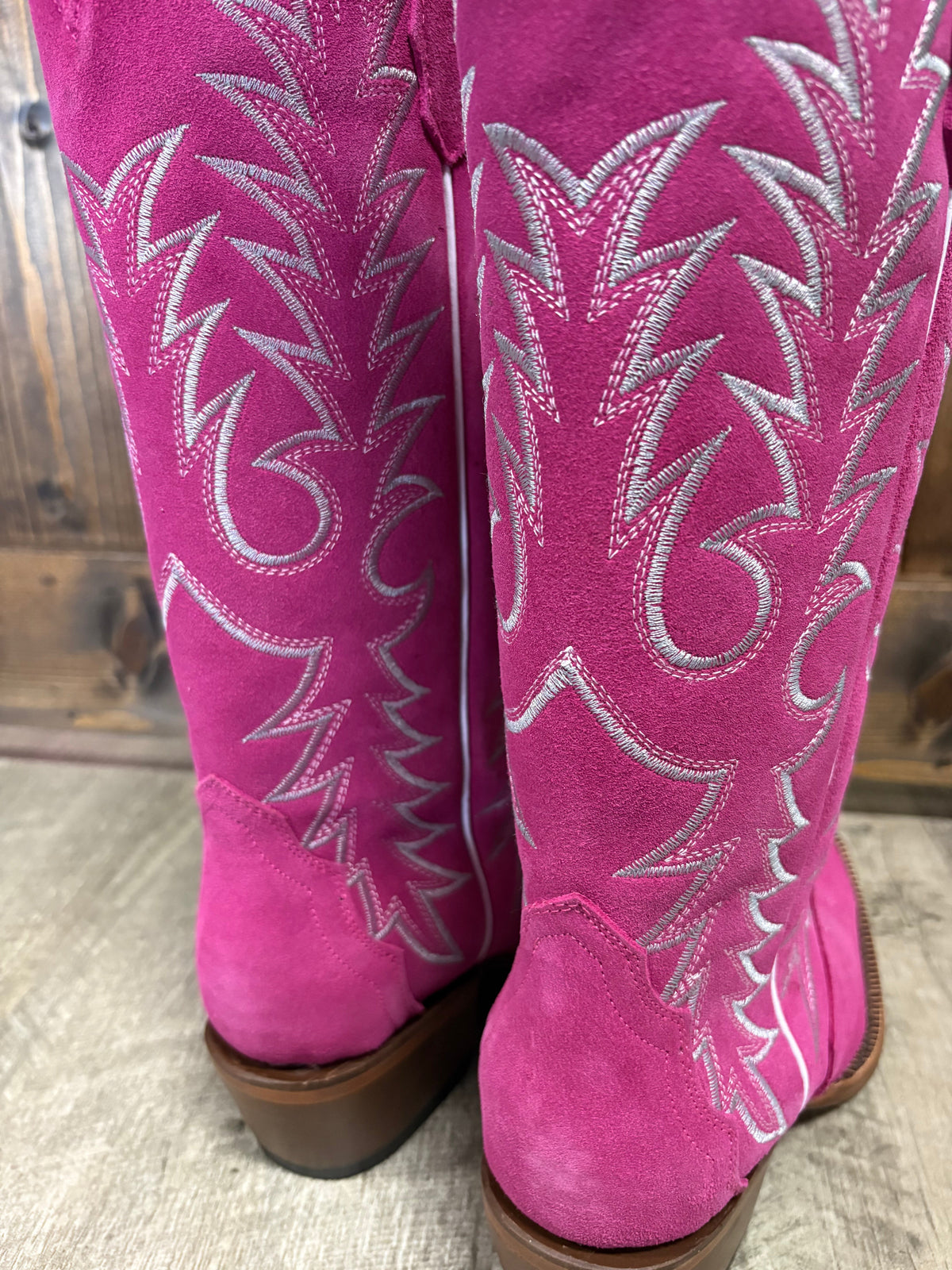 Tanner Mark Women's Hot Pink Suede Boots