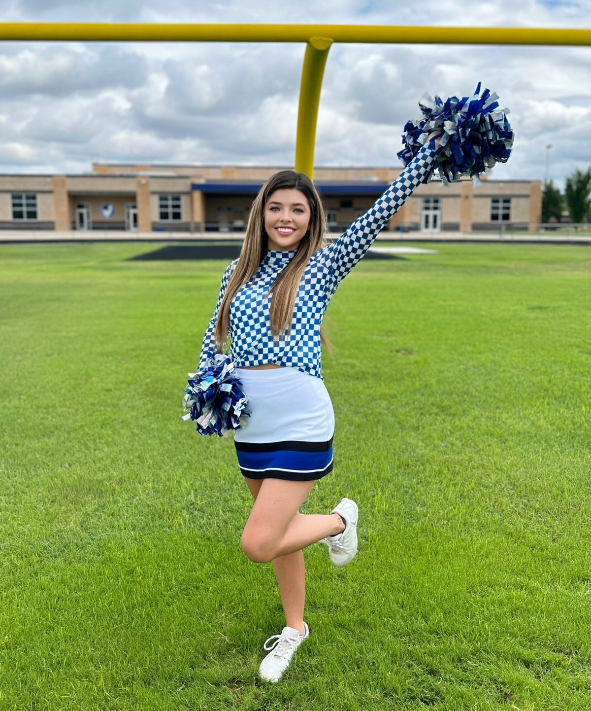 Sterling Kreek Pep Rally Blue Mesh Top
