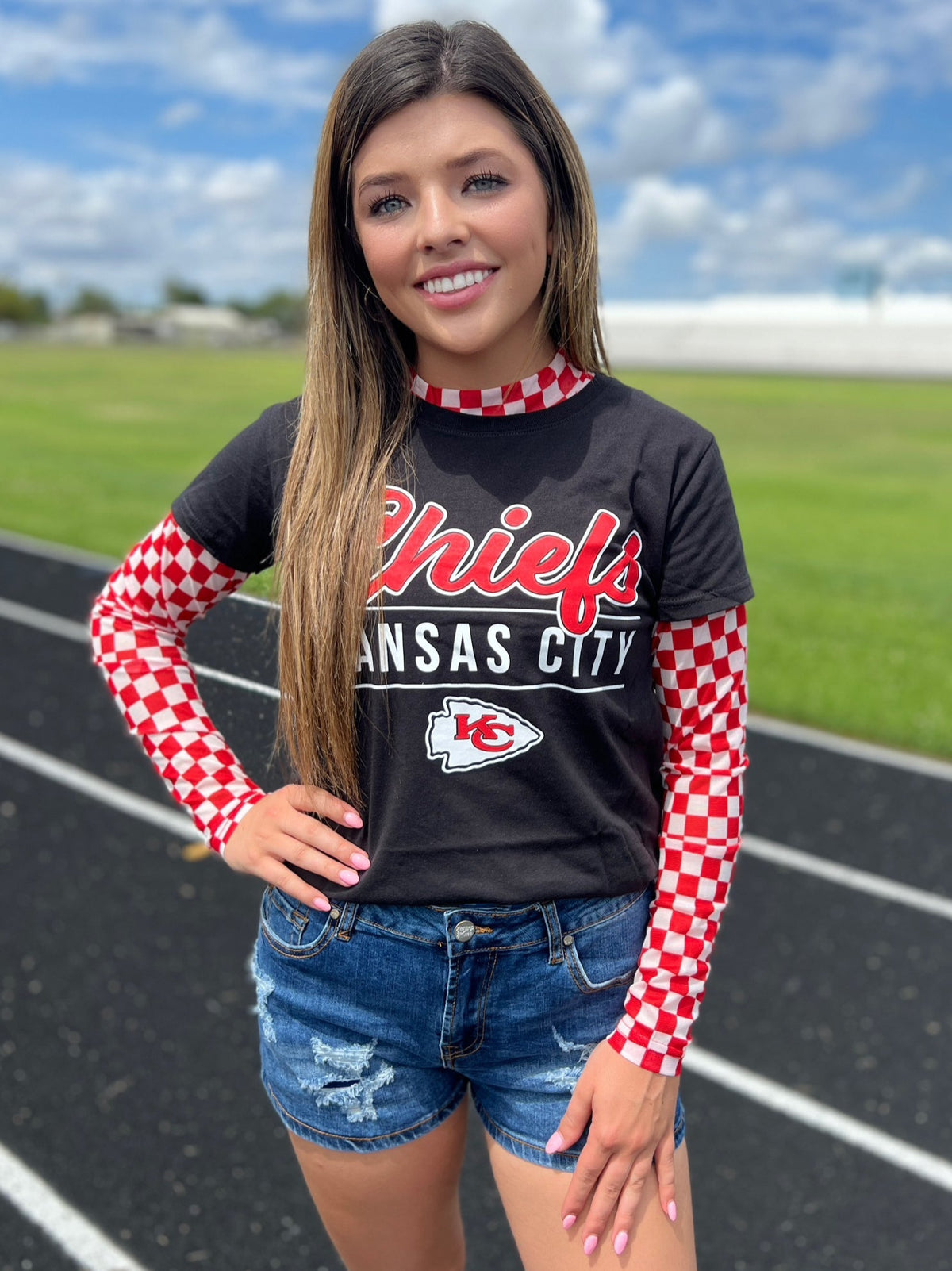 Sterling Kreek Pep Rally Red Mesh Top