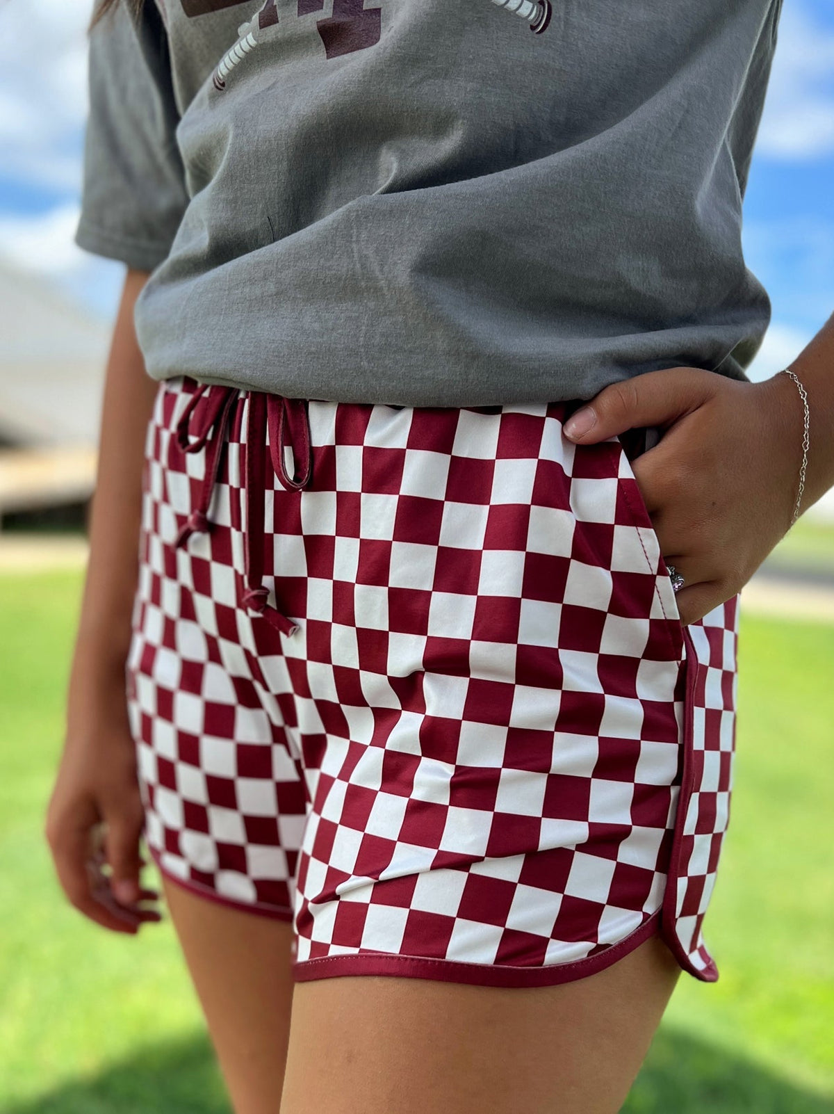 Sterling Kreek Maroon Pep Rally Shorts