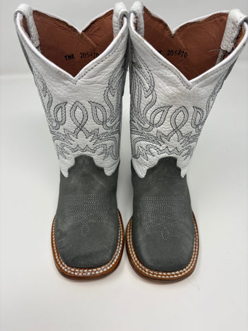 KIDS Tanner Mark Grey Suede w/ White Tops