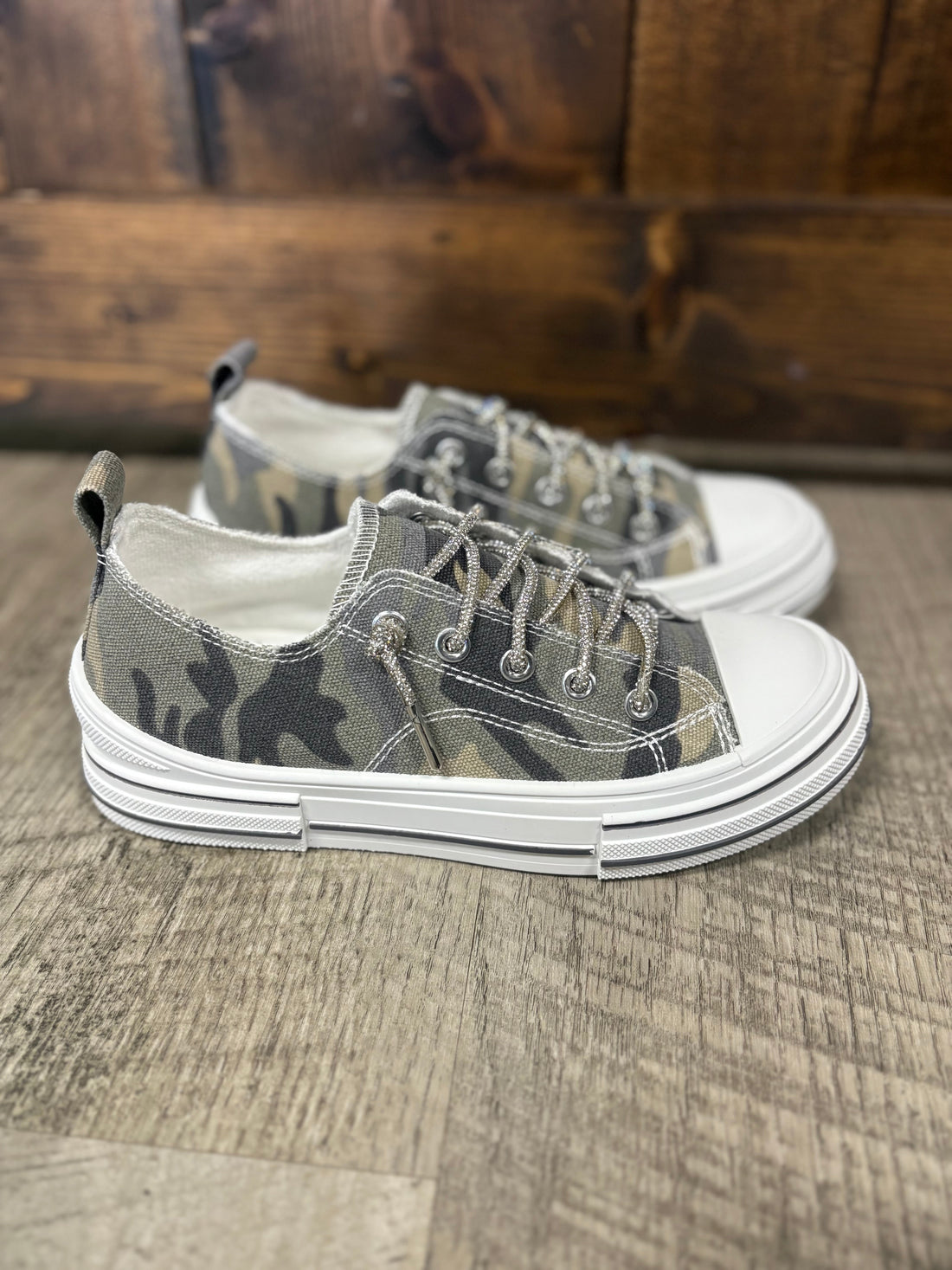 Aman Khaki Camo Sneakers