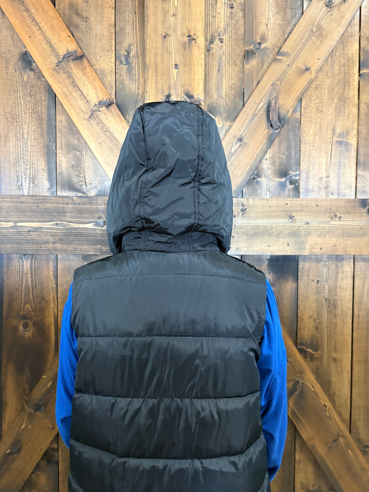 Black Puffer Long Vest