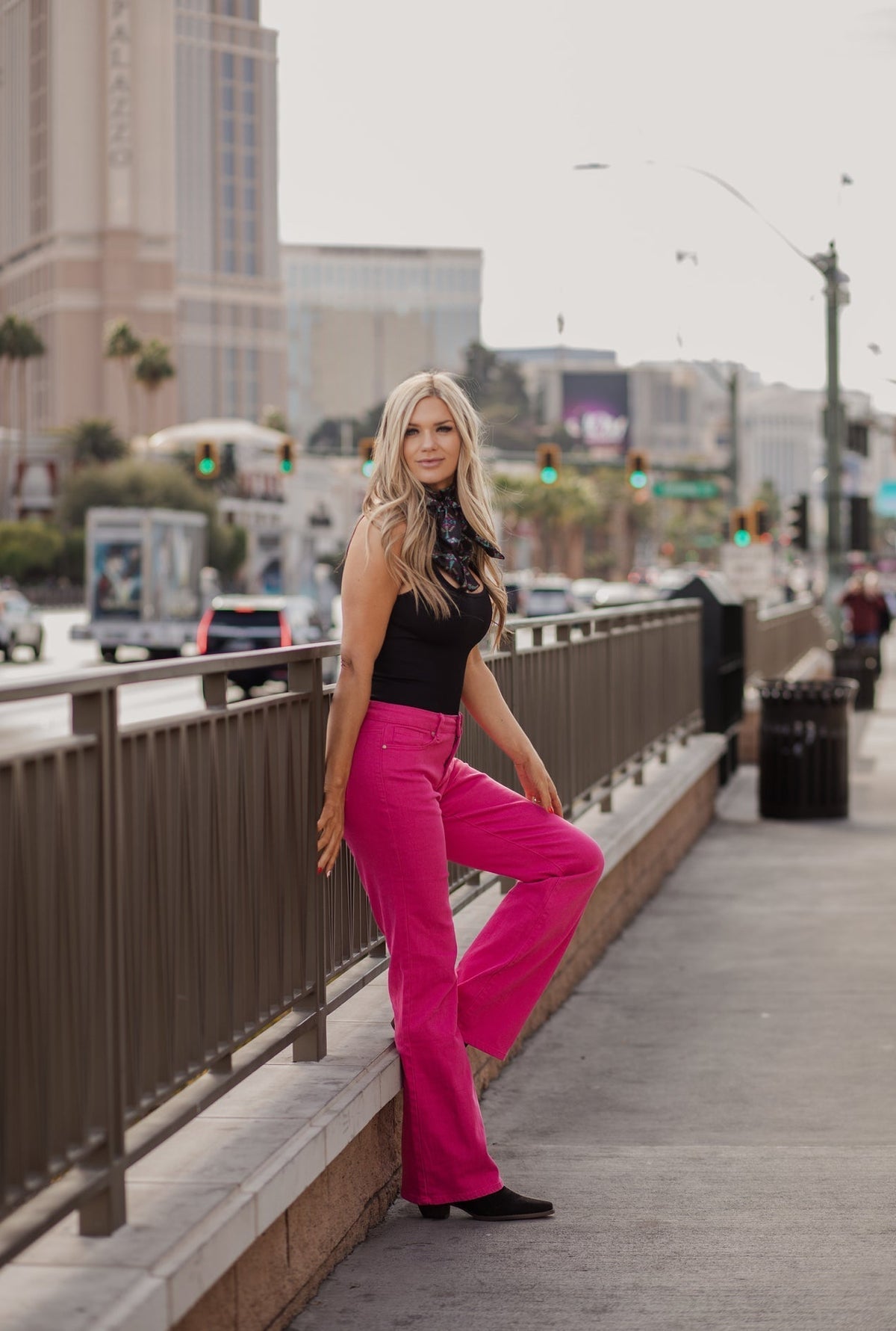 Walking West Denim PINK Long