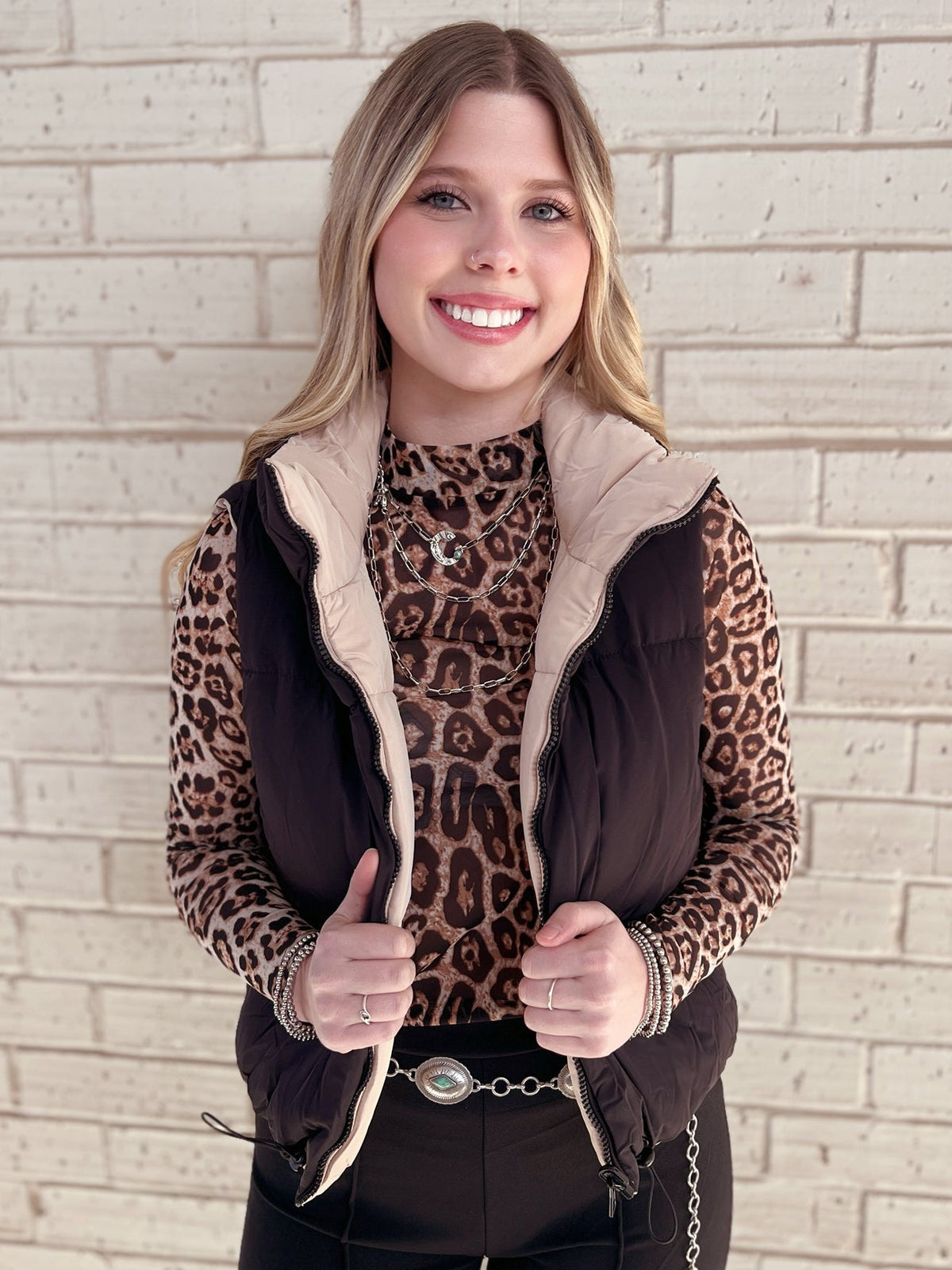Woven Reversible Vest - Multiple Colors*