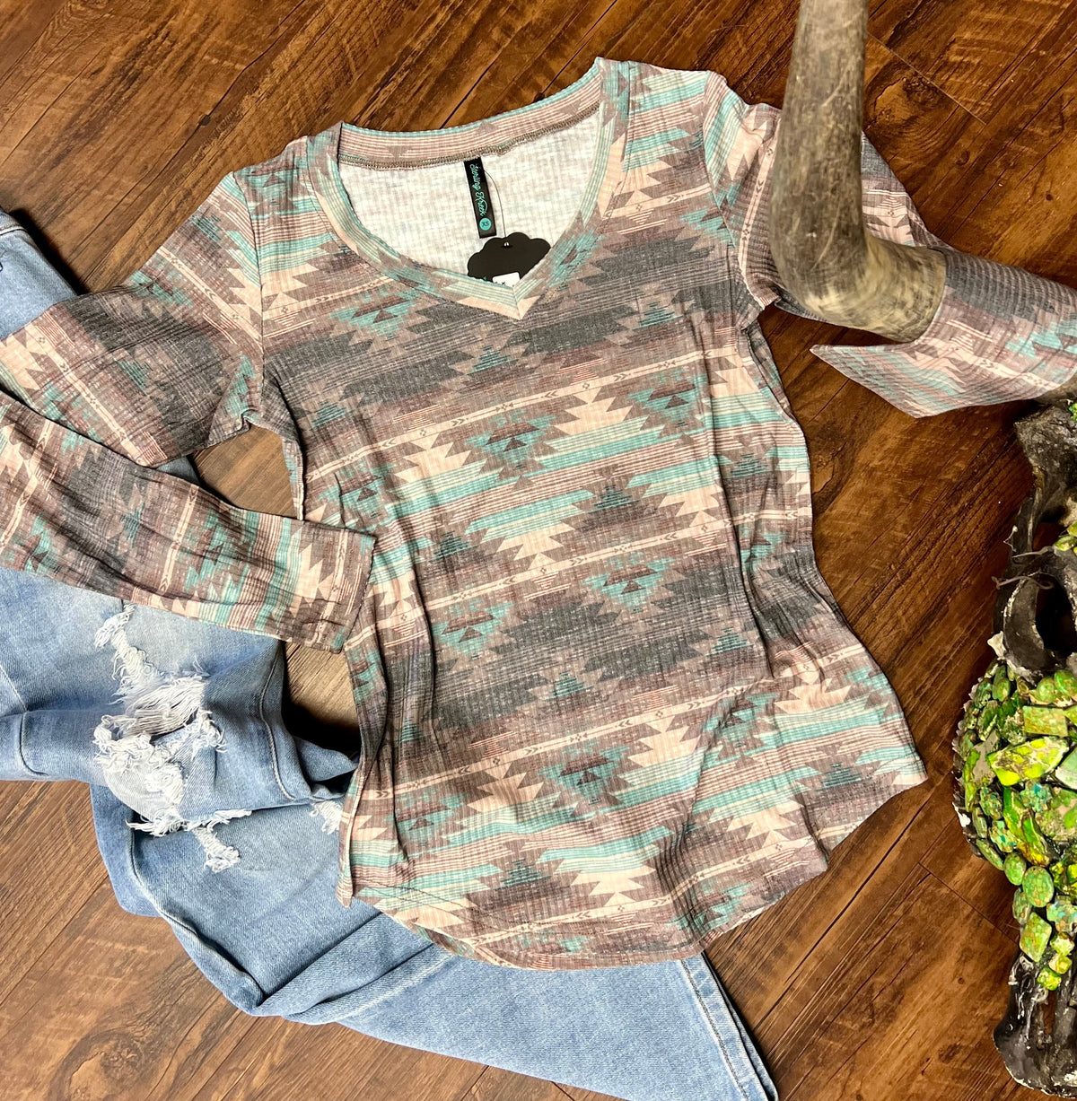 Burned Out Aztec Top*