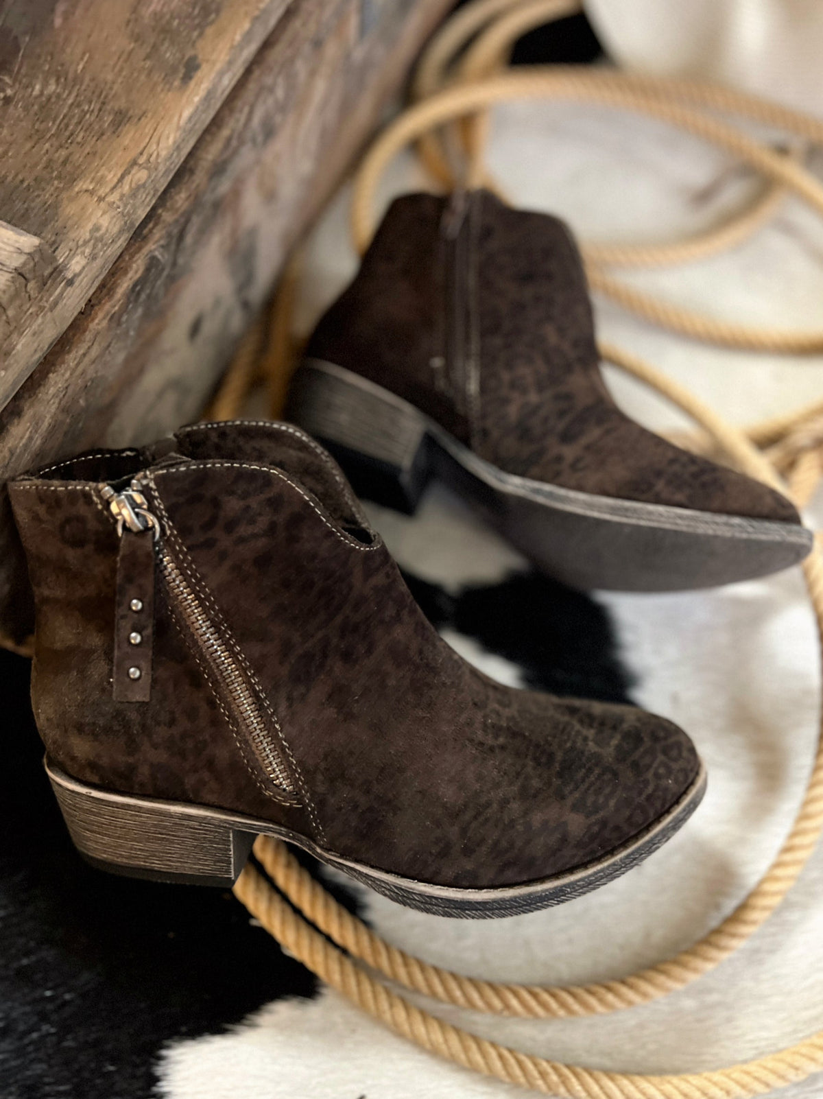 Charming Hidden Leopard Booties
