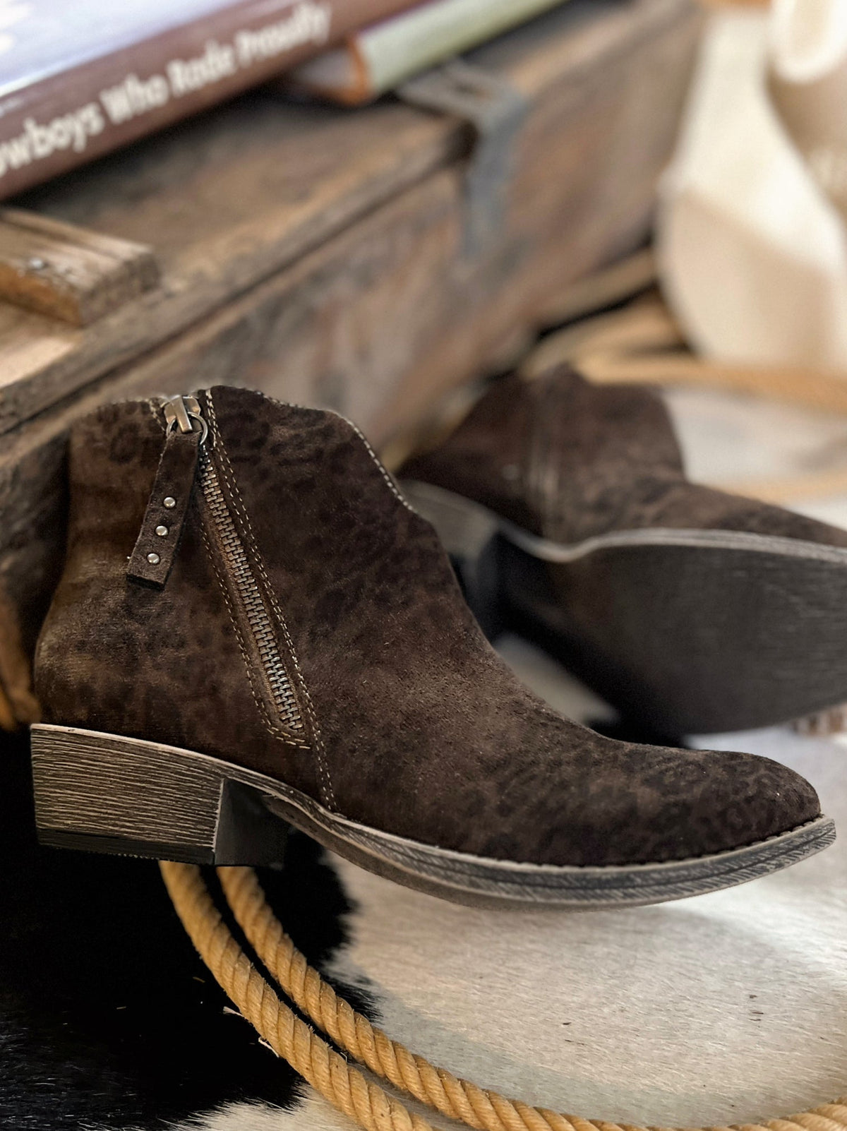 Charming Hidden Leopard Booties