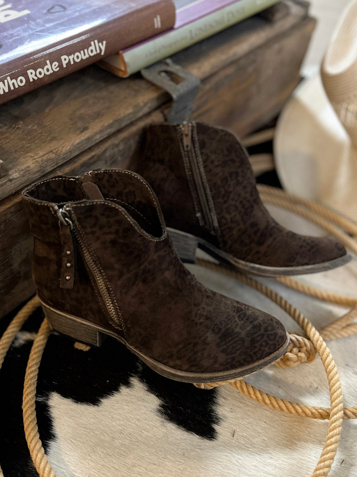 Charming Hidden Leopard Booties