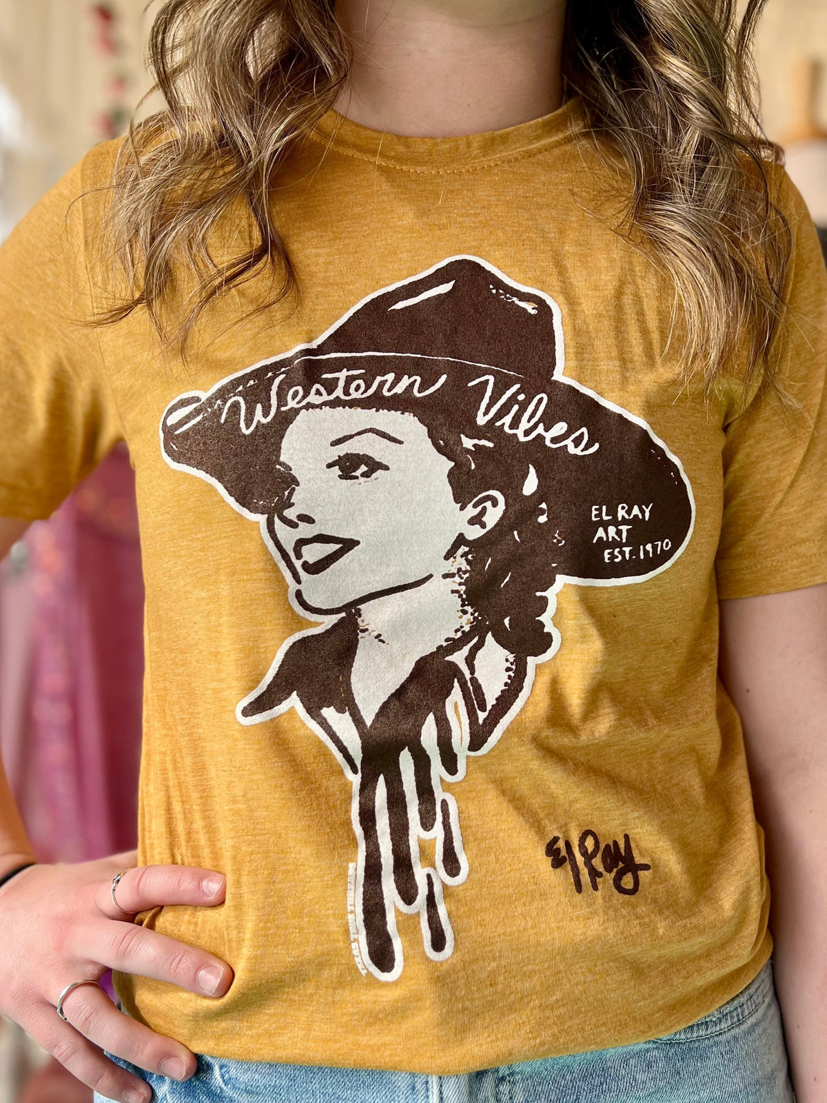 Mustard Western Vibes Tee