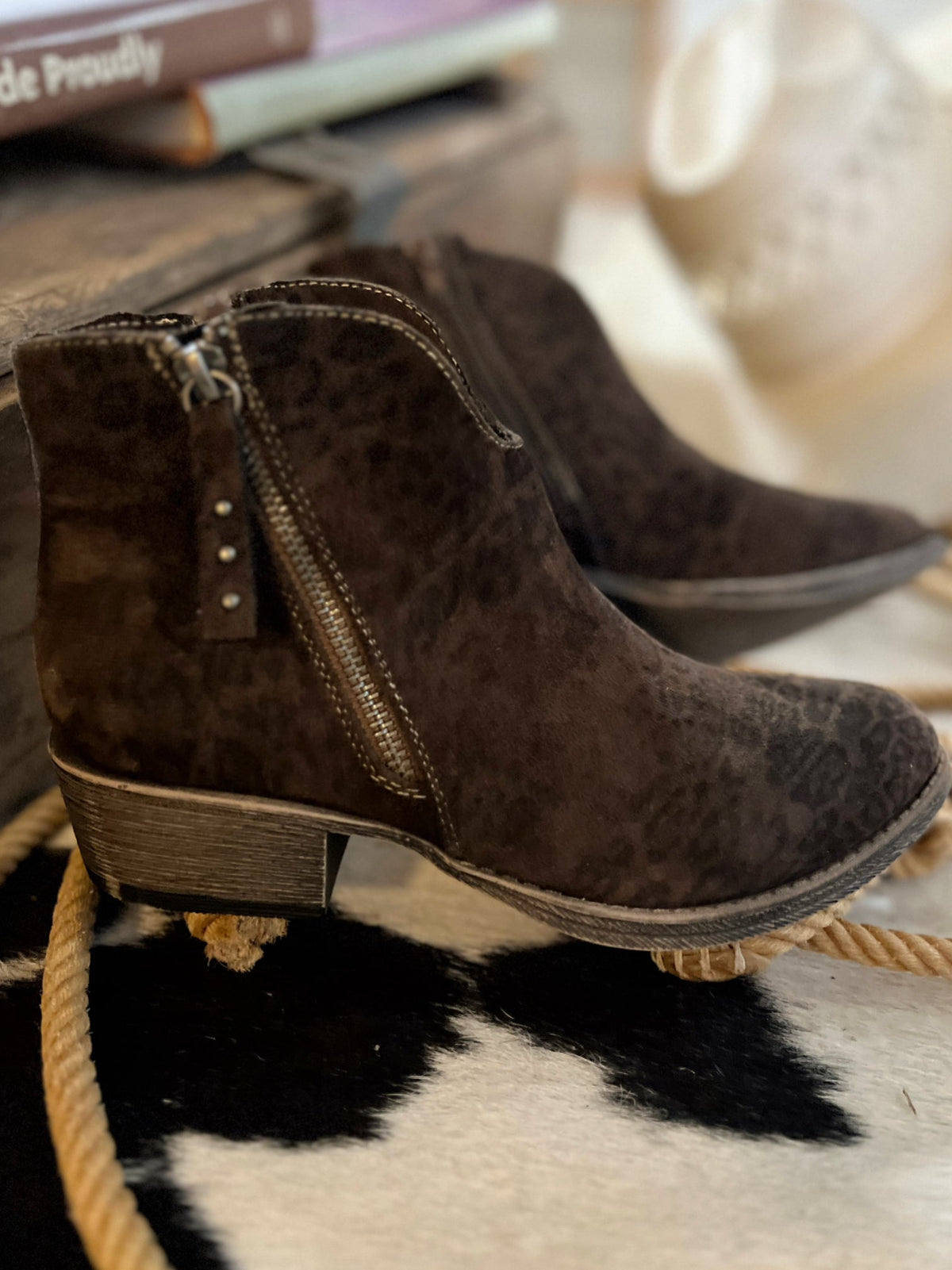 Charming Hidden Leopard Booties