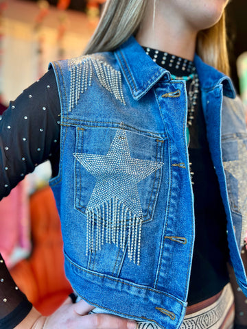 Reach For The Stars Denim Vest*