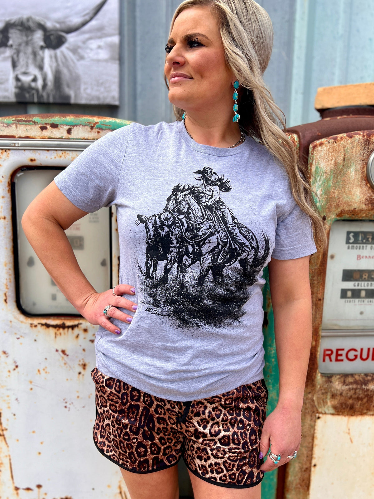 Down The Fence Gray Tee