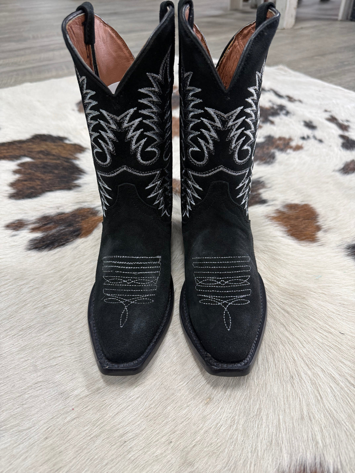 KIDS Tanner Mark Black Roughy Boots