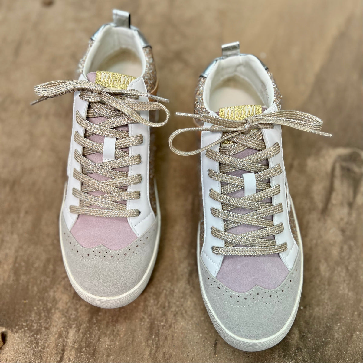 Oxford Lilacs & Gold Sneakers*