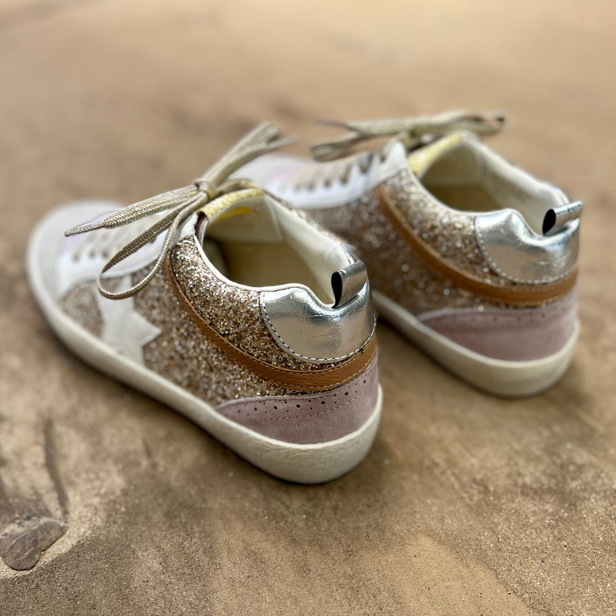 Oxford Lilacs & Gold Sneakers*