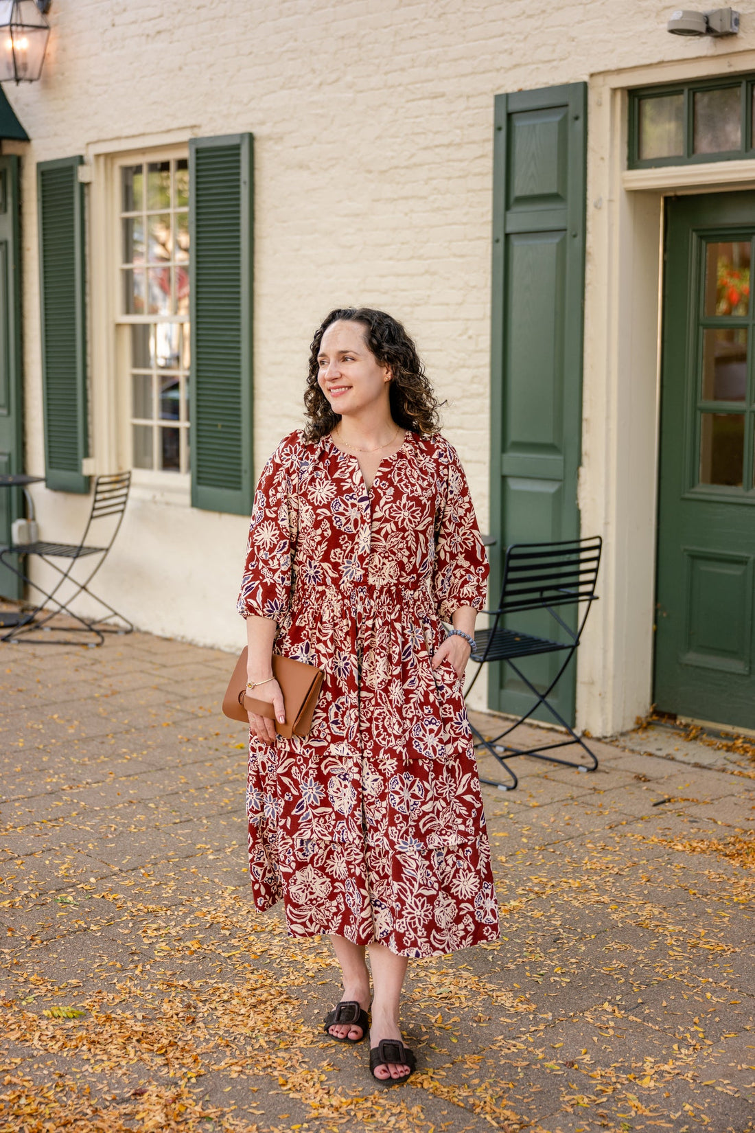 Portofino Midi Dress 3/4 Sleeve