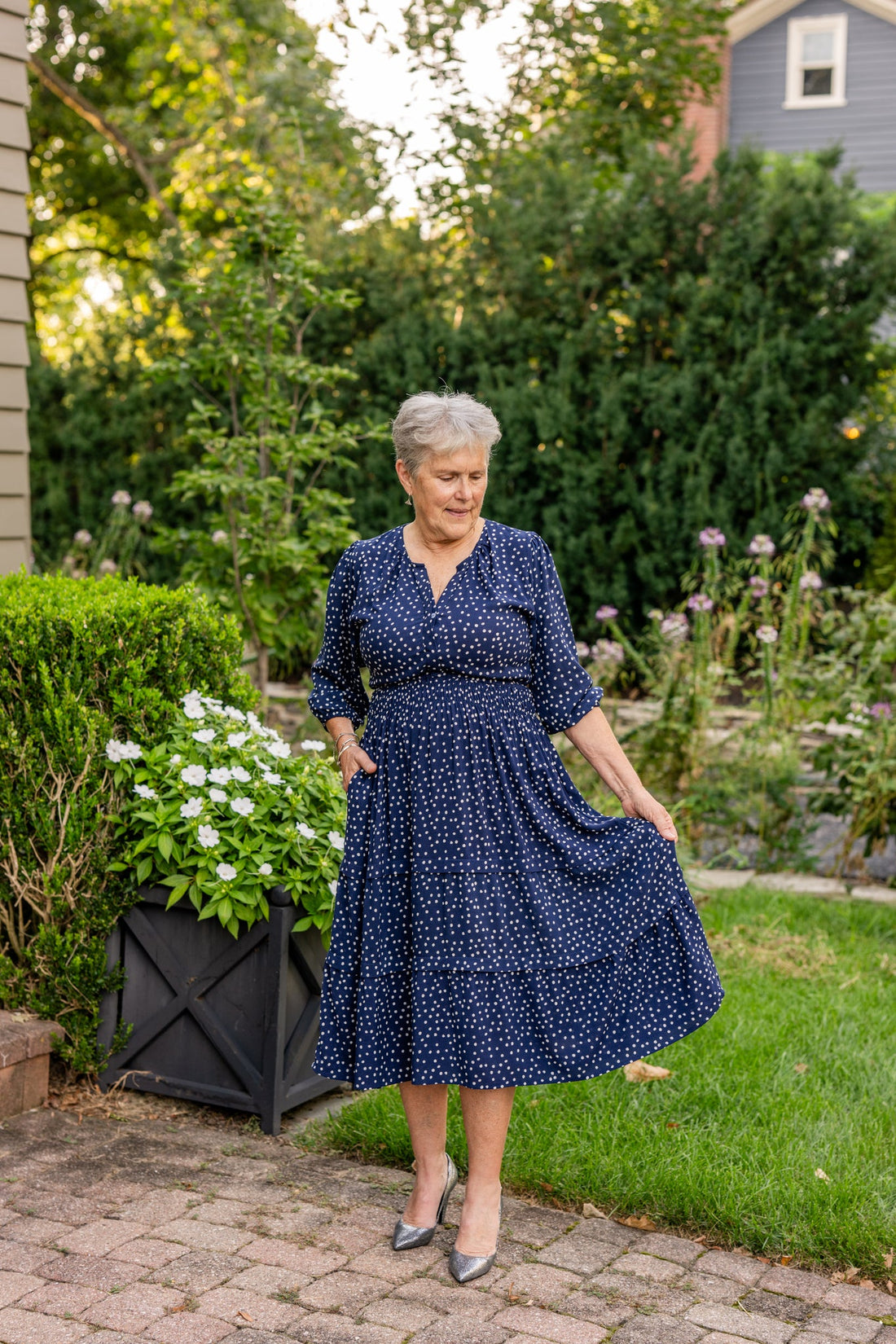 Portofino Midi Dress 3/4 Sleeve