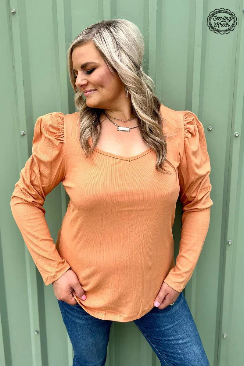 PLUS Something Classy Butterscotch Top
