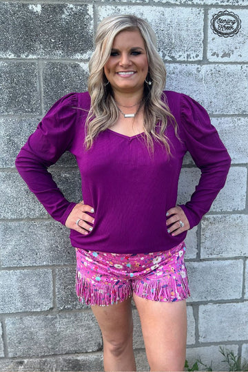 PLUS Something Classy Plum Top