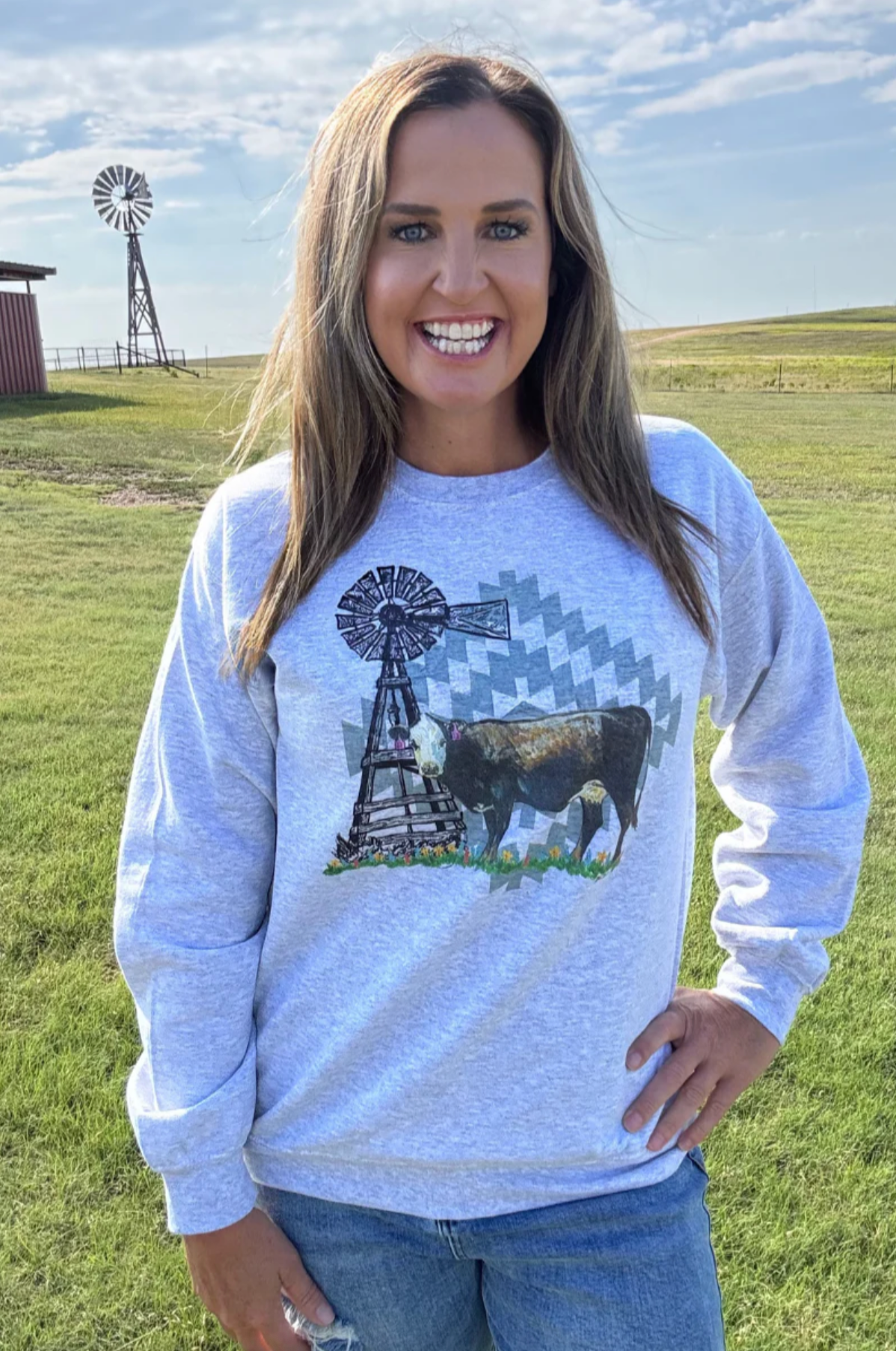 Sterling Kreek Painted Black Betty Pullover