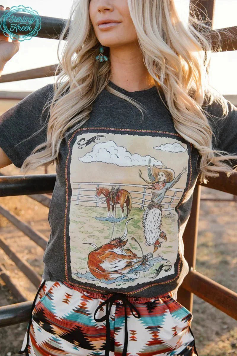 Plus Size Sterling Kreek Long Live Cowgirls Tee