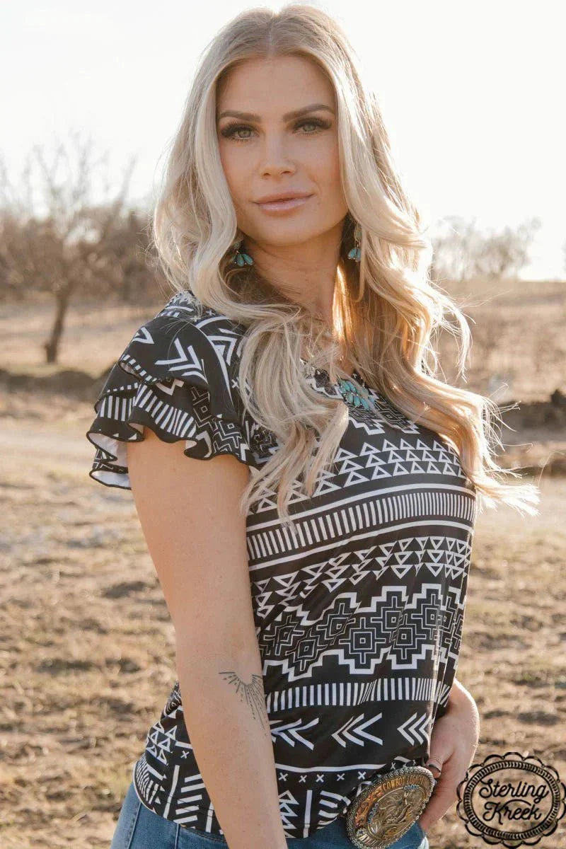 Plus Size Sterling Kreek Tribal Queen Top