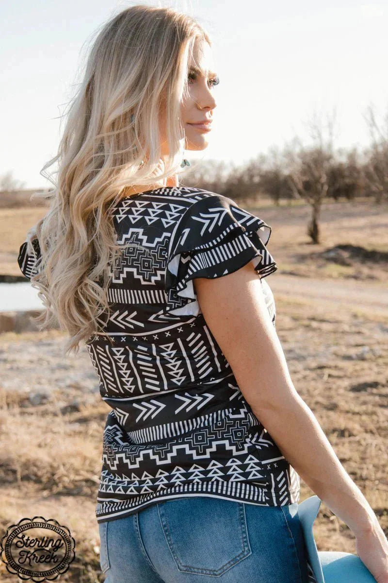 Plus Size Sterling Kreek Tribal Queen Top