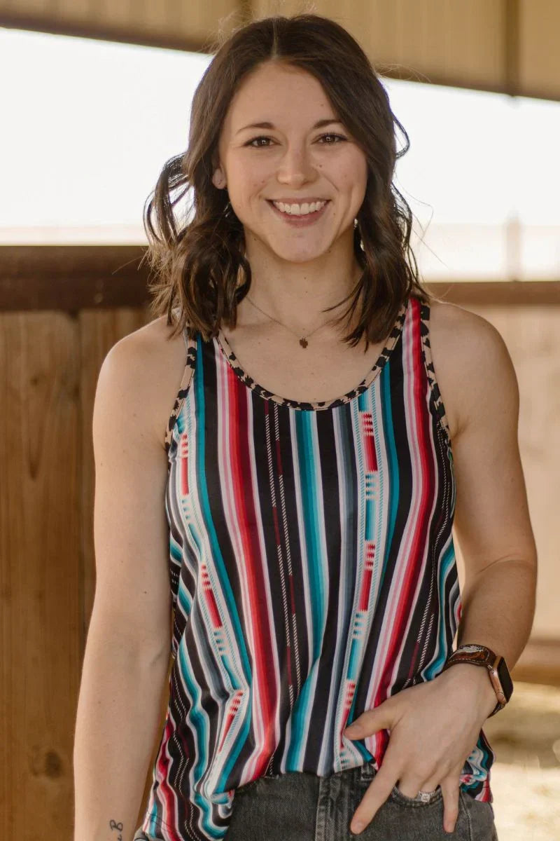 Sterling Kreek Somewhere In Serape Tank Top