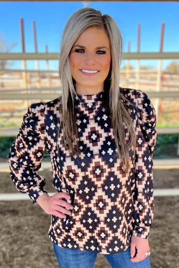 Sterling Kreek Ruidoso Aztec Top