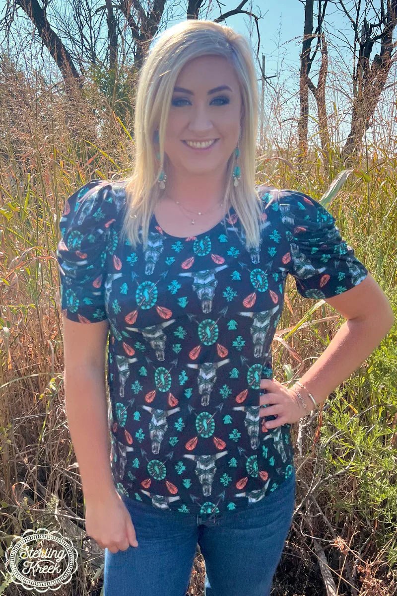 Plus Western Tribal Top